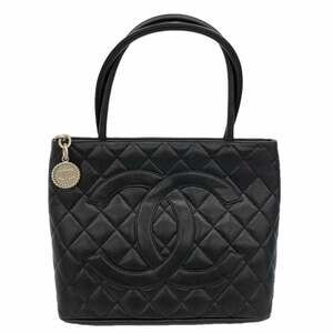 CHANEL Black Caviar Leather Reissue Tote Bag